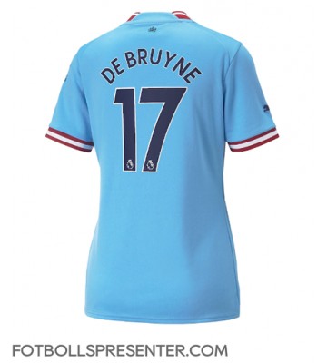 Manchester City Kevin De Bruyne #17 Hemma Matchtröja Dam 2022-23 Kortärmad